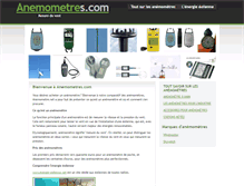 Tablet Screenshot of anemometres.com